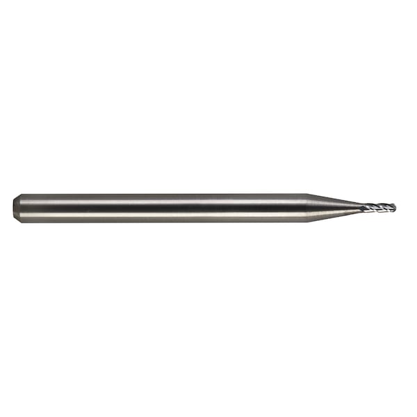 Tuffcut Gp 4 Flute Ball Nose End Mill, 1.0Mm